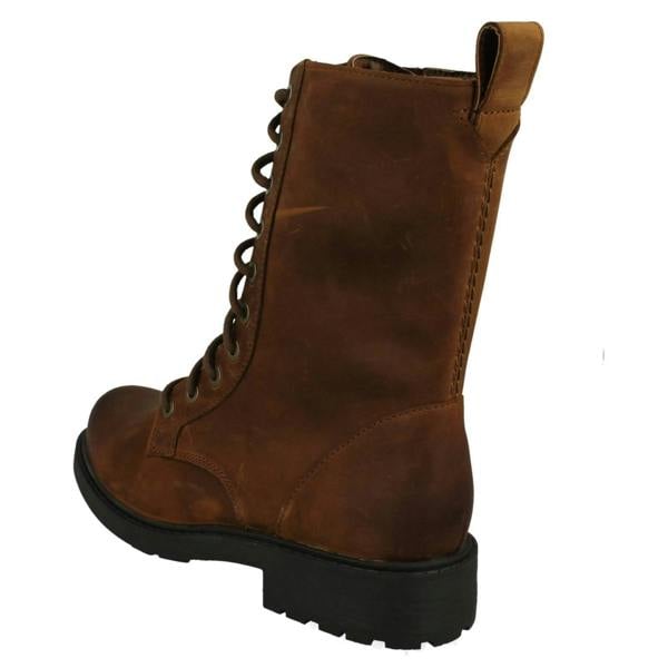 Clarks Ladies Clarks Lace Up Detailed Combat Style Boots Orinoco2 Style