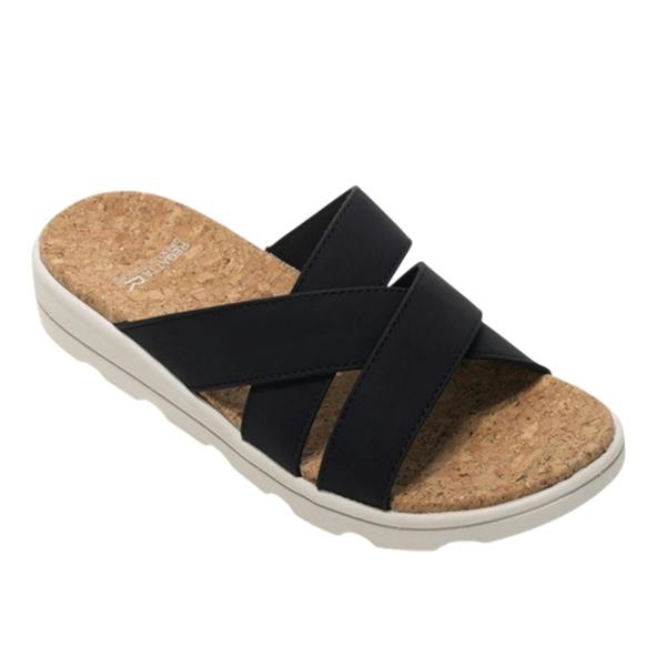 Regatta Womens/Ladies Cassie Leopard Pattern Sandals - Black - 