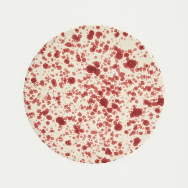 Hot Pottery Cake Stand Cranberry