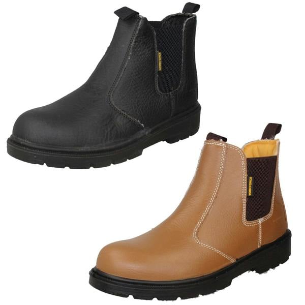 Workforce Mens Workforce Pull On Steel Toe Cap Safety Boots WF16/17-P