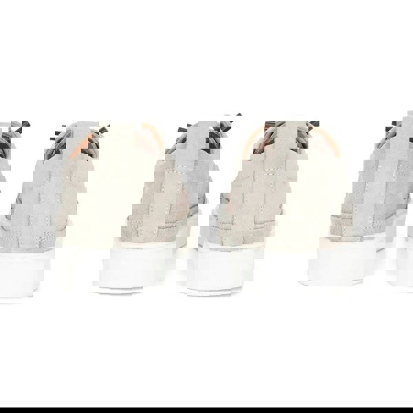 Justin Reess Josh - Men's Grey Suede Leather Trainers