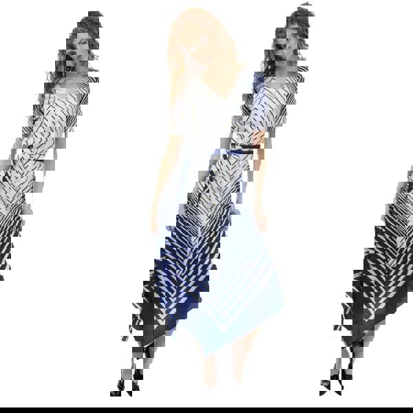 Boss Womens/Ladies Divanka Casual Dress - Blue/White - 