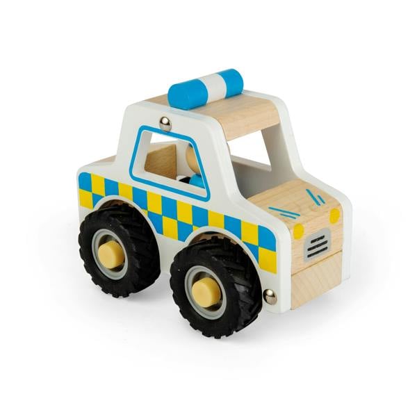 Bigjigs Toys Mini Wooden Police Car