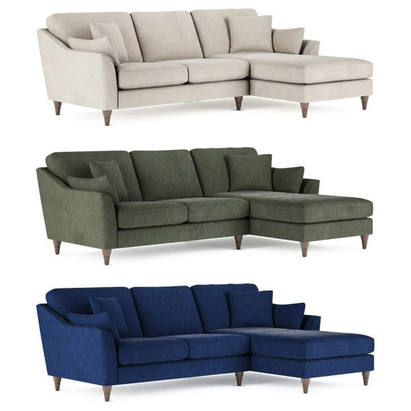 Hepburn Large L Shaped Fabric Corner Sofa