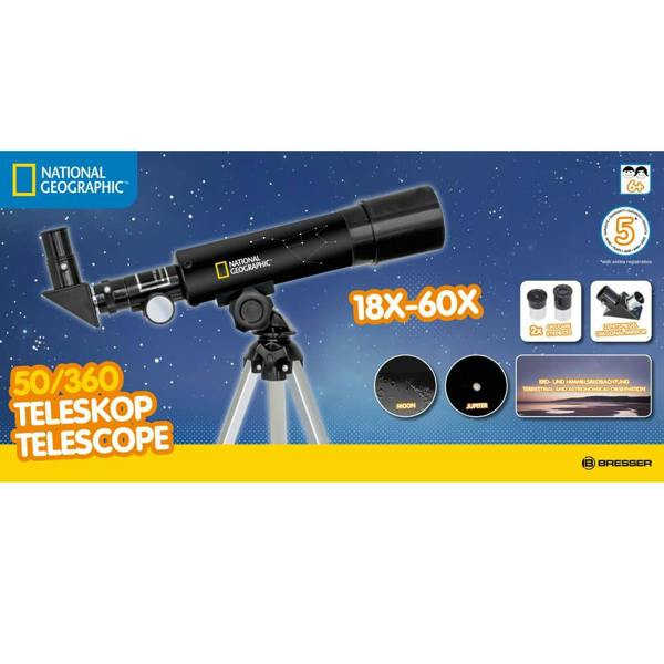 National Geographic 50/360 Refractor Telescope AZ with Table Tripod