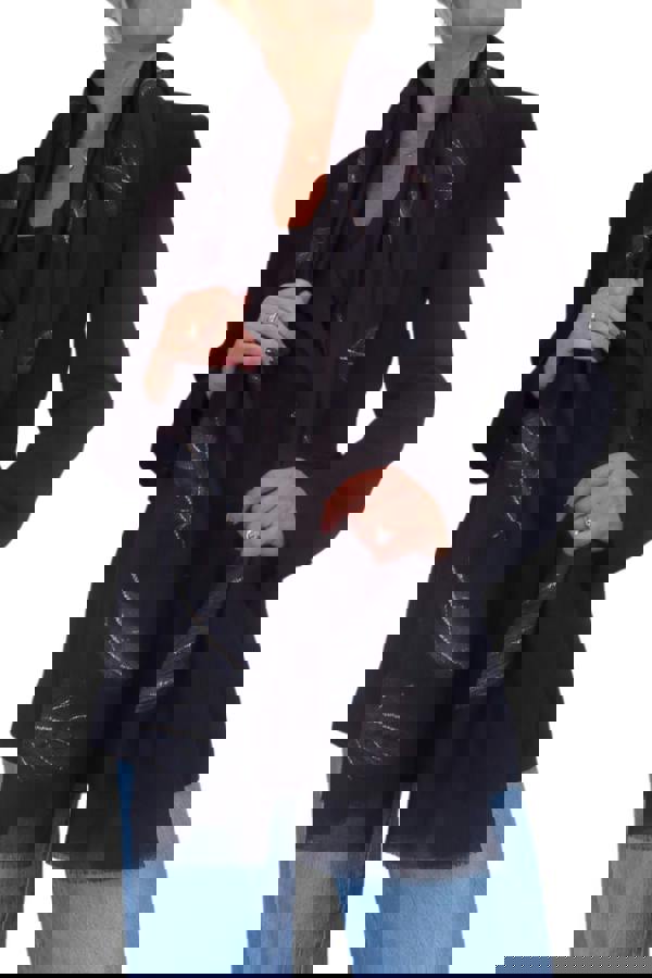 Paulo Due Feather Print Lightweight Scarf with Gold Lurex Detail