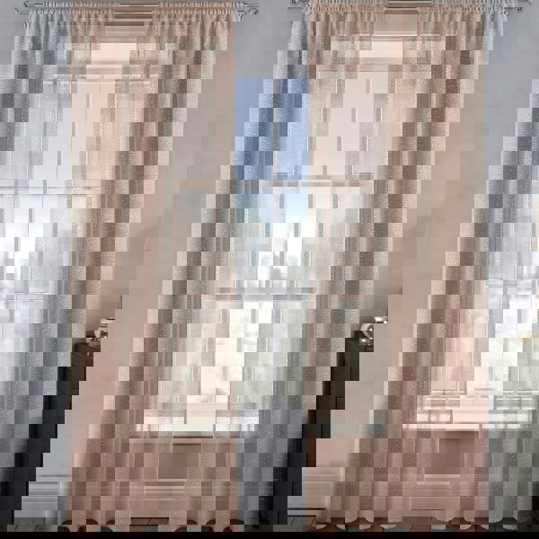 Velosso Alessandria Sparkle Slot Top Voile Panel - 137cm x 228cm