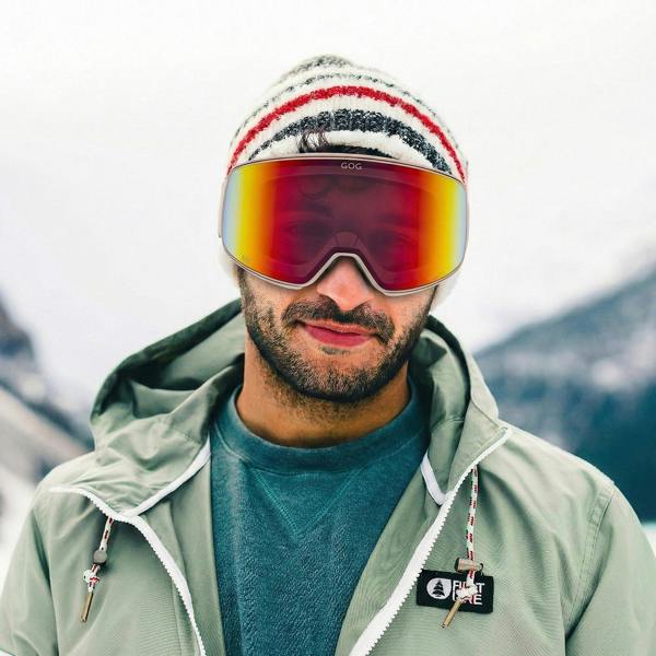 GOG Eyewear Unisex Peak UV400 Ski Snowboard Goggles with HDX Contrast Anti-Fog Mirror Lens