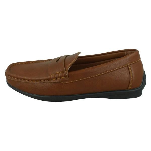 Thomas Blunt Boys Thomas Blunt Flat Slip On Smart Loafer Shoes N1155