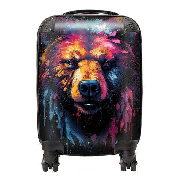 Warren Reed Splashart Bear Face Suitcase