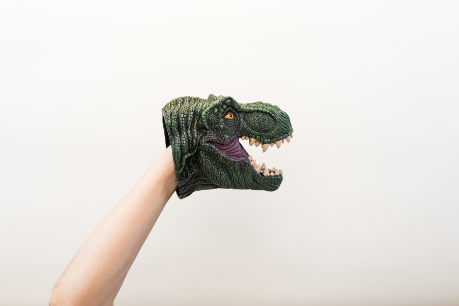 Wildthings Wild Thingz Green T-Rex Hand Puppet