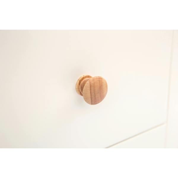Cabinet Bits Trevi 4 Drawer Chest of Drawers Wood Knob