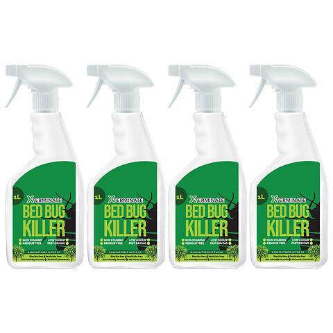 Xterminate Pesticide Free Bed Bug Killer Spray 4L - Biocide Free, No Harsh Chemicals, Eco-Friendly Formula