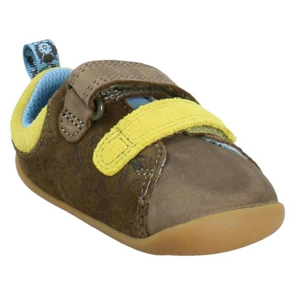 Clarks Boys Clarks Dino Print First Walking Shoes Roamer Roar