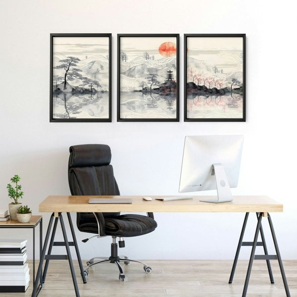 Home Office Wall | Set of 3 wall art prints