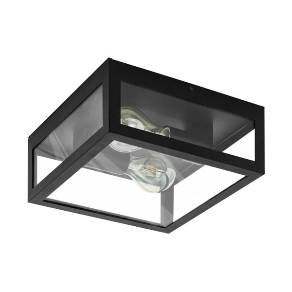 EGLO Amezola 2-Light Caged Wall Or Ceiling Light