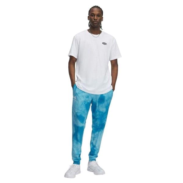 Under Armour Mens Rival Terry Towel Tie Dye Joggers - Blue - 