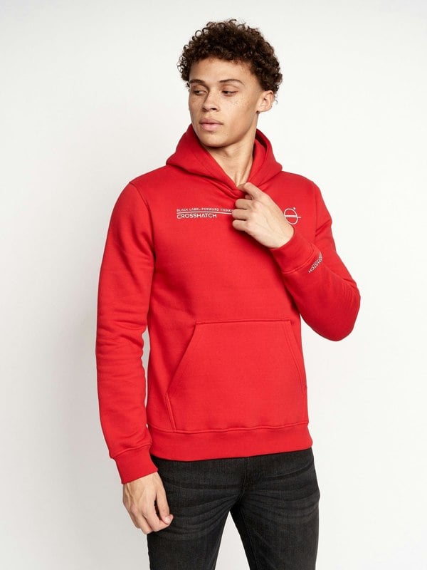 Crosshatch Karver Hoodie 2pk Red/Black