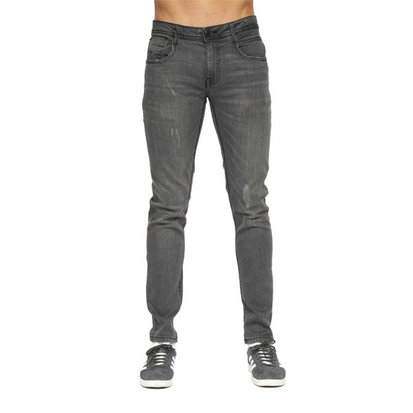 Duck and Cover Mens Tranfold Slim Jeans - Mid Grey