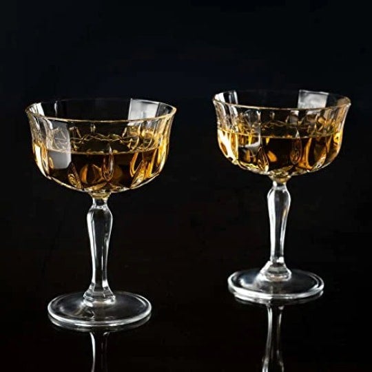 Diamante Dorchester Champagne and Cocktail Saucer - Set of 2