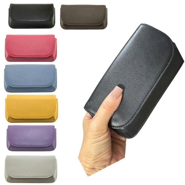 Mala Leather Large Structured Unisex Glasses / Sunglasses Case