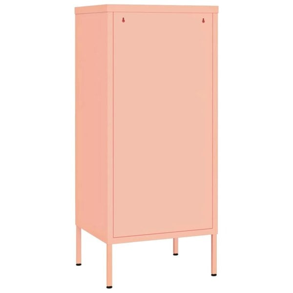 Berkfield Storage Cabinet Pink 42.5x35x101.5 cm Steel