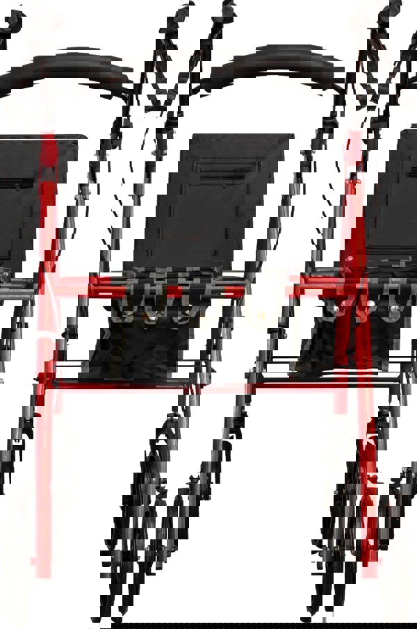 Aidapt Four Wheeled Rollator with Bag Red