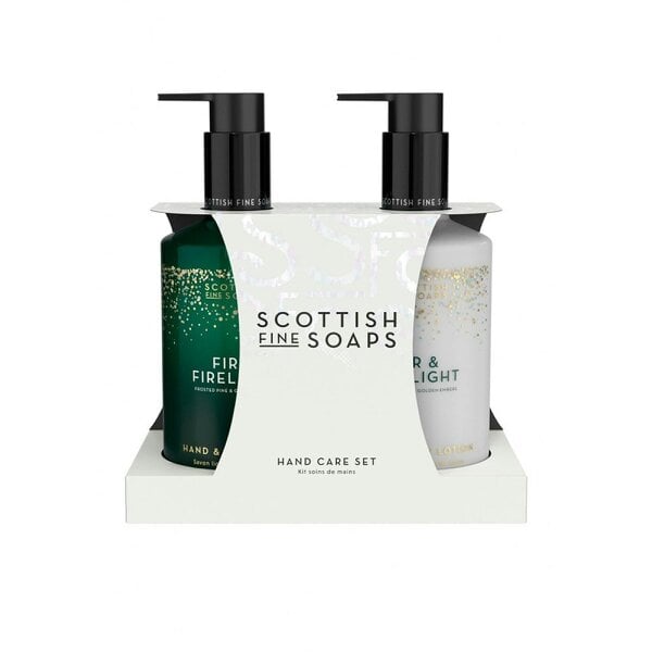 Scottish Fine Soaps Scottish Fine Soaps Fire & Firelight Hand Care Set 2X300ml Pump Bottles Duo
