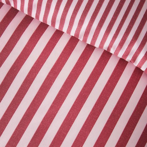 Catherine Lansfield Epping Textured Stripe Reversible Duvet Cover Set Burgundy