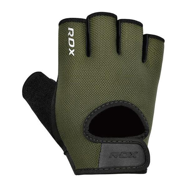 RDX Sports GYM WEIGHT LIFTING GLOVES T1 ARMY GREEN