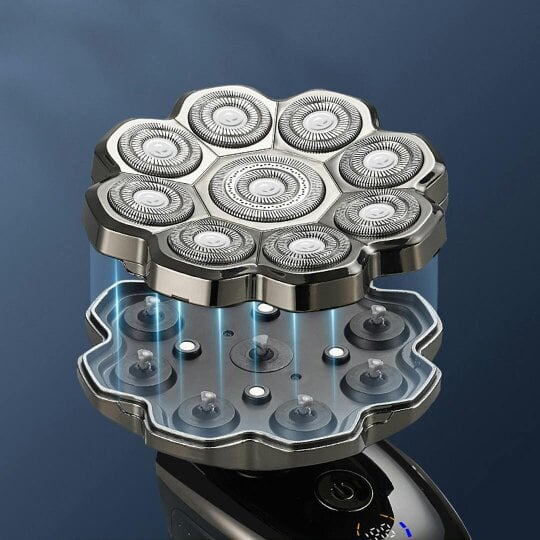 Havendro 9D Bald Head Shavers Cordless Electric Shaver Wet Dry Rotary Razor for Men Tool