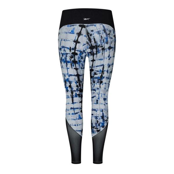Reebok Womens/Ladies Tie Dye Leggings - Pure Grey - 