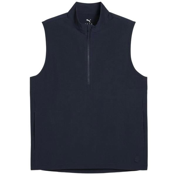 Puma Mens Ripguard Performance Sleeveless Polo Shirt - Deep Navy - 