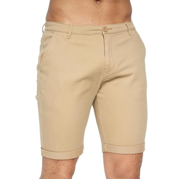 Crosshatch Mens Sinwood Chino Shorts - Sand