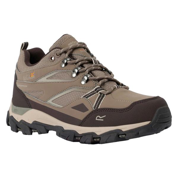 Regatta Womens/Ladies Holcombe III Low Walking Shoes - Walnut/White Pepper - 