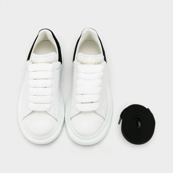 Alexander McQueen Oversized Sole Sneakers White Black Kids