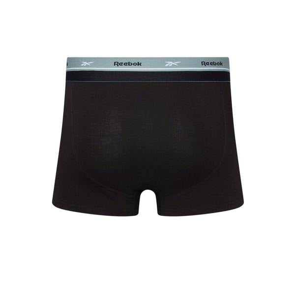 Reebok Mens Cotton Blend Boxer Shorts (Pack of 3) - Black - 