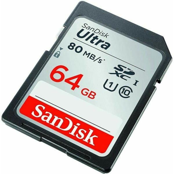 SanDisk Ultra Lite SDXC 80MBs Class 10 UHS-I 64GB