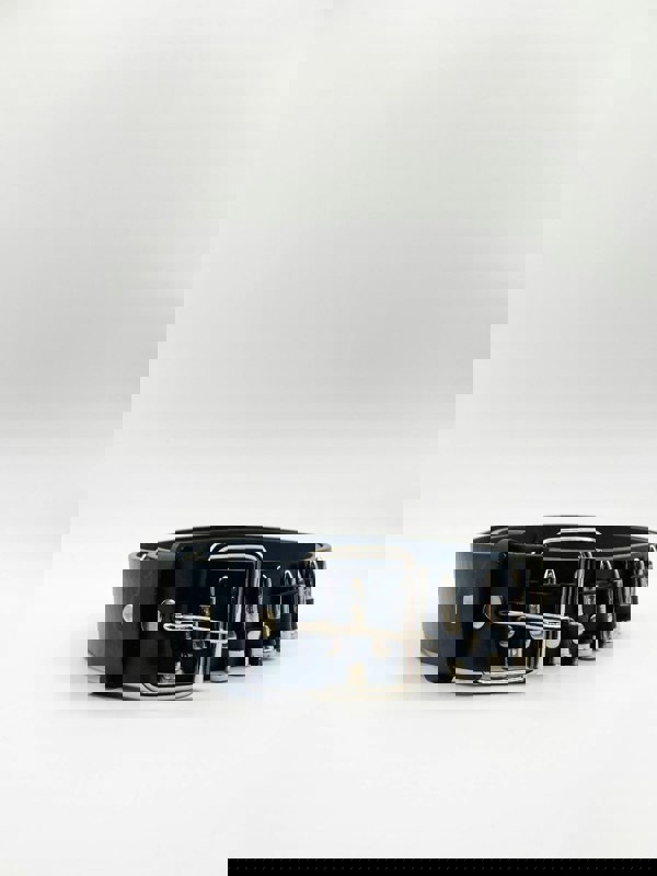 SVNX Black Bullet Belt with Metal Bullets