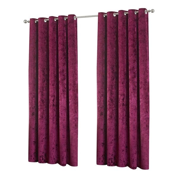 Riva Home Riva Paoletti Verona Eyelet Curtains - Wine