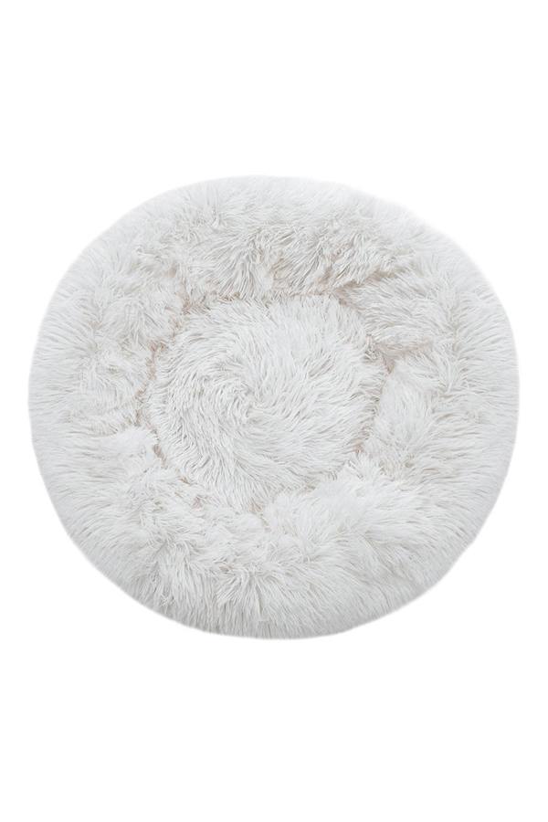 Living and Home 70x70cm Calming Round Donut Plush Pet Cuddler Bed