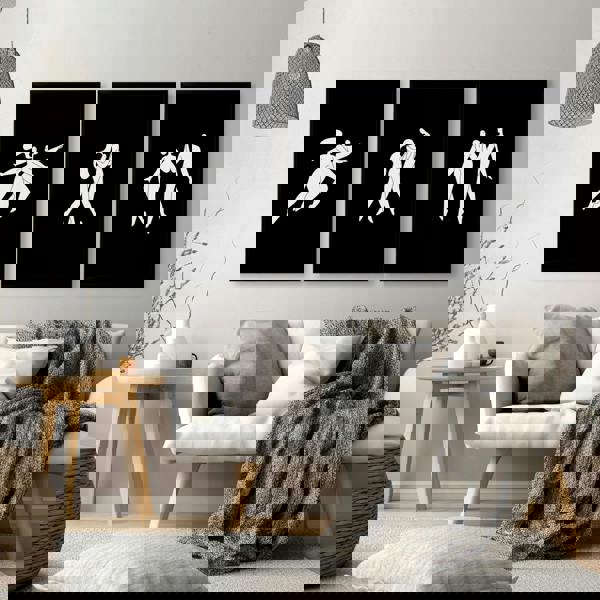 Large Paintings For Living Room | Set of 3 Boho Women Wall art Prints