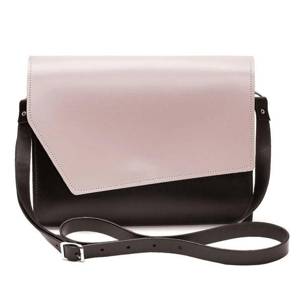 Zatchels Handmade Leather Clutch Bag - Rose Truffle