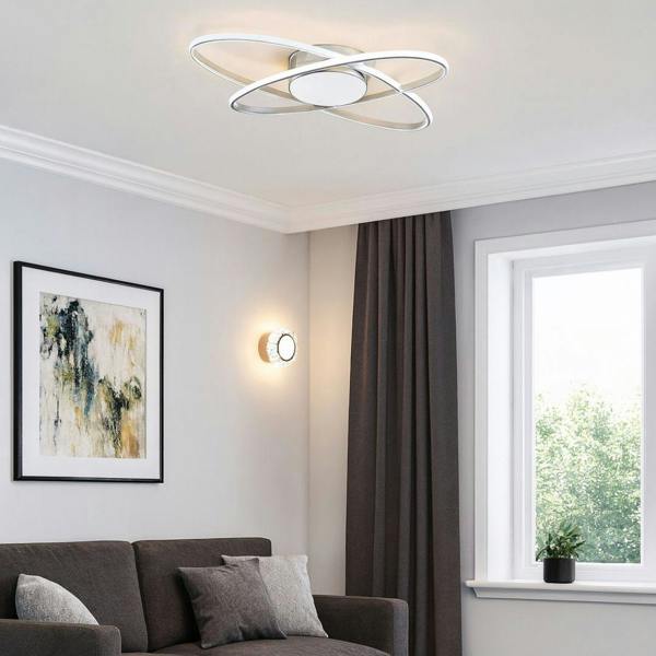 Pagazzi Lighting Astra 3 Light Chrome LED Semi Flush Ceiling Light