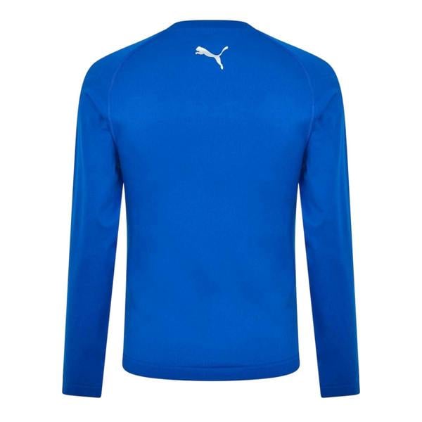 Puma Mens Performance Plain Vent Athletic Shirt - Blue - 