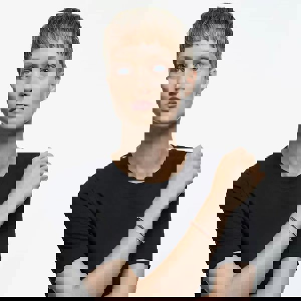 Swarovski Twist Rose Gold Tone Plated Crystal Bangle 5620552