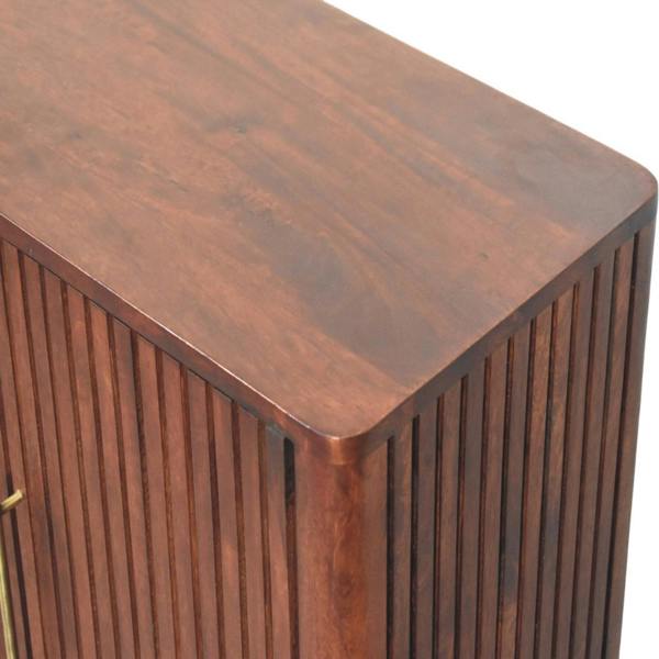Artisan Furniture Solid Wood Cavallo Cabinet, 2 Doors, Brown