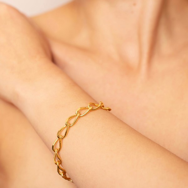 Gold Trip Vintage Large Link Bracelet