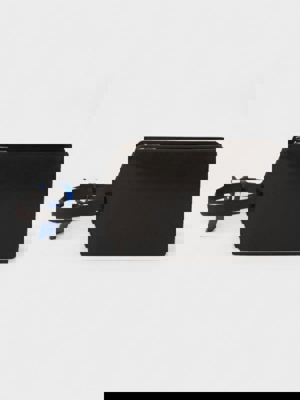 Off - White Zip Tie Medium Clutch Bag Black - Supplied FashionOff White