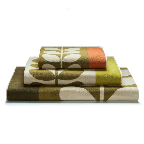 Orla Kiely Stem Check Hazel-Ochre Hand Towel 50x90cm